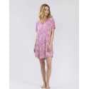 Patterned nightdress in viscose-elastane COACHELLA 501 blackcurrant