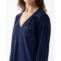 100% cotton interlock nightdress ALBA 601 navy blue