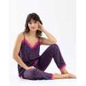 Camisole and trousers ALBA 604 100% viscose multicolour print