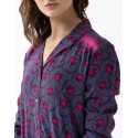 Nightshirt ALBA 605 100% viscose multicolour print | Lingerie le Chat