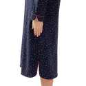 100% cotton interlock long nightdress HOLLY 611 navy blue