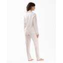 100% cotton interlock buttoned pyjamas HOLLY 606 ecru