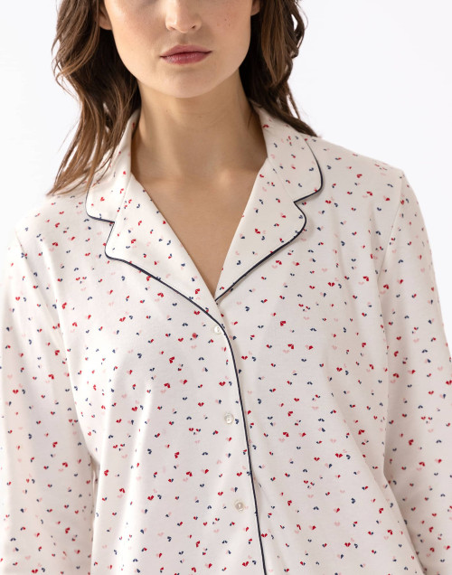 Pyjama boutonné en coton écru HOLLY 606 écru