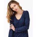 100% cotton interlock nightdress HOLLY 601 navy blue