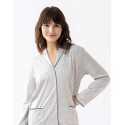 Buttoned jersey fabric pyjamas FOREVER 606 grey| Lingerie le Chat