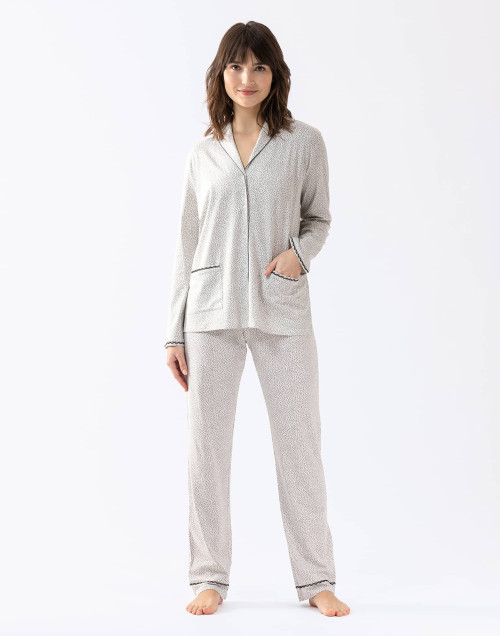 Pyjama boutonné en jersey gris FOREVER 606 gris| Lingerie le Chat