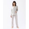 Buttoned jersey fabric pyjamas FOREVER 606 grey