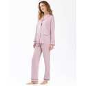 Buttoned jersey fabric pyjamas FOREVER 606  pink| Lingerie le Chat