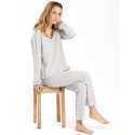 Jersey fabric pyjamas FOREVER 602 grey| Lingerie le Chat