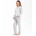 Jersey fabric pyjamas FOREVER 602 grey| Lingerie le Chat