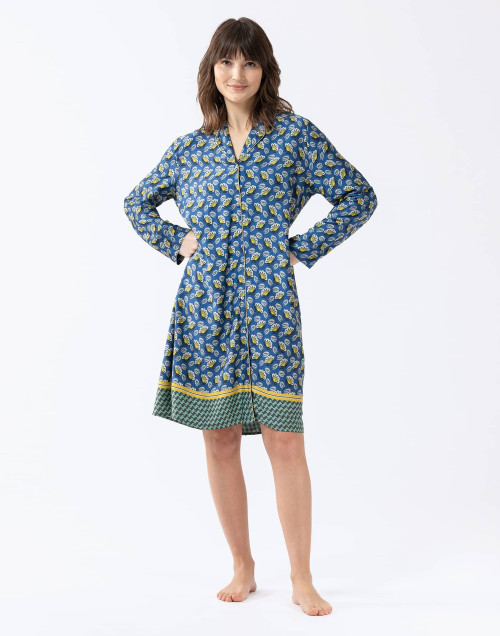 Nightshirt ZOÉ 605 100% viscose blue