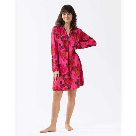 Nightshirt TESS 605 100% viscose multicolour print | Lingerie le Chat