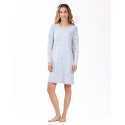 100% cotton nightdress HYGGE 601 sky blue