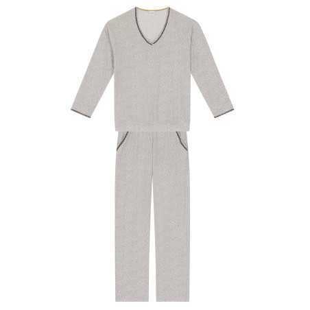 Jersey fabric pyjamas FOREVER 602 grey| Lingerie le Chat