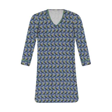 Jersey fabric nightdress ZOÉ 601 blue