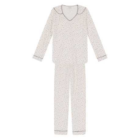 Pyjama en coton écru HOLLY 602 écru