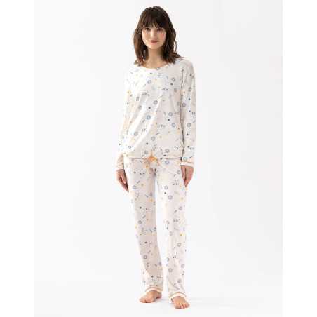 Cotton pyjamas CÉLESTE 602 ecru  | Lingerie le Chat