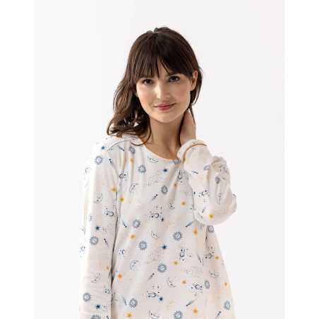 Cotton pyjamas CÉLESTE 602 ecru  | Lingerie le Chat