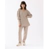 Sweatshirt in lurex knit FRILEUSE 630 beige