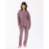 Pyjama en maille tricot lurex FRILEUSE 602 vendange