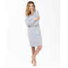 Chemise de nuit COMFY 601 gris chiné