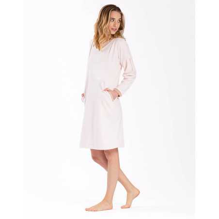 Cotton Sleepshirt COMFY 601 rosewood | Lingerie le Chat