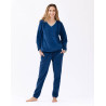 Microfleece pyjamas COMFY 602 blue