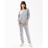 Microfleece pyjamas COMFY 602 grey fleck