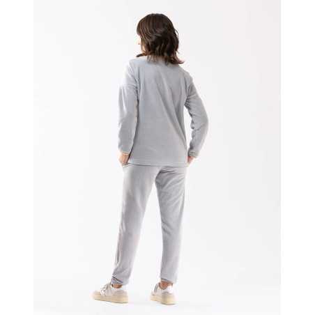 Microfleece pyjamas COMFY 602 grey fleck | Lingerie le Chat