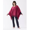 Poncho en laine FOEHN 671 pivoine