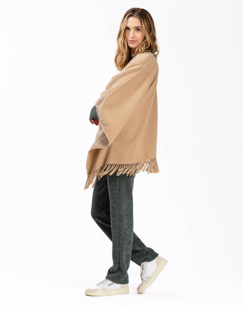 Poncho en laine FOEHN 671 beige