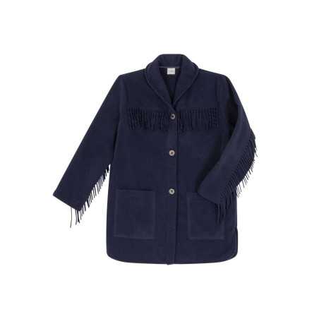 Woollen jacket FOEHN 670 navy blue | Lingerie le Chat