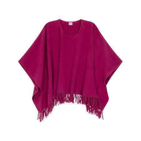 Woollen poncho FOEHN 671 peony | Lingerie le Chat