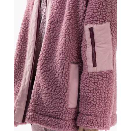 Plush fleece jacket ANGORA 650 pink | Lingerie le Chat