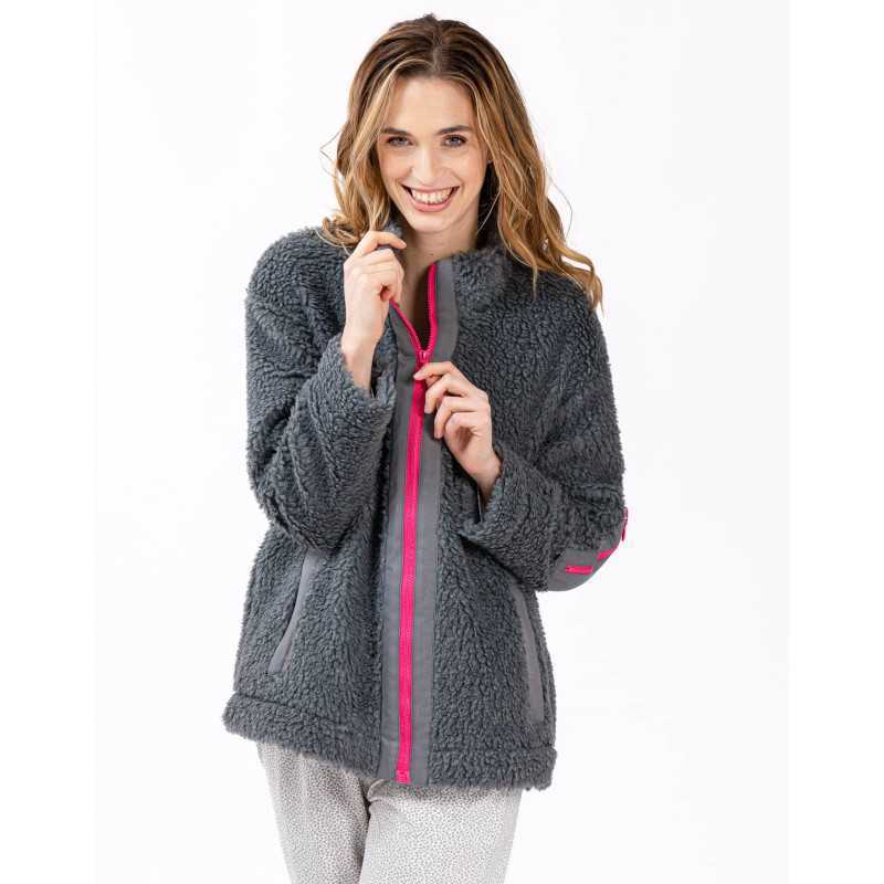 Plush fleece sale jacket women's