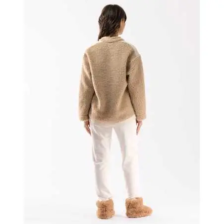 Plush fleece sweatshirt ANGORA 630 beige | Lingerie le Chat