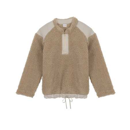 Sweat en moumoute beige ANGORA 630 beige  | Lingerie le Chat