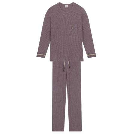 Pyjama en maille tricot lurex FRILEUSE 602 vendange