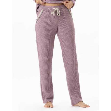 Trousers in lurex knit FRILEUSE 680 purple | Lingerie le Chat