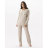 Pyjama en maille tricot lurex FRILEUSE 602 beige