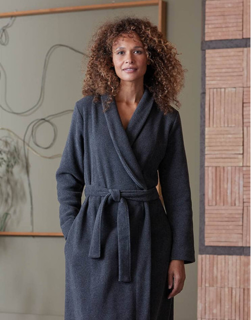 Anthracite ESSENTIEL H62A bathrobe