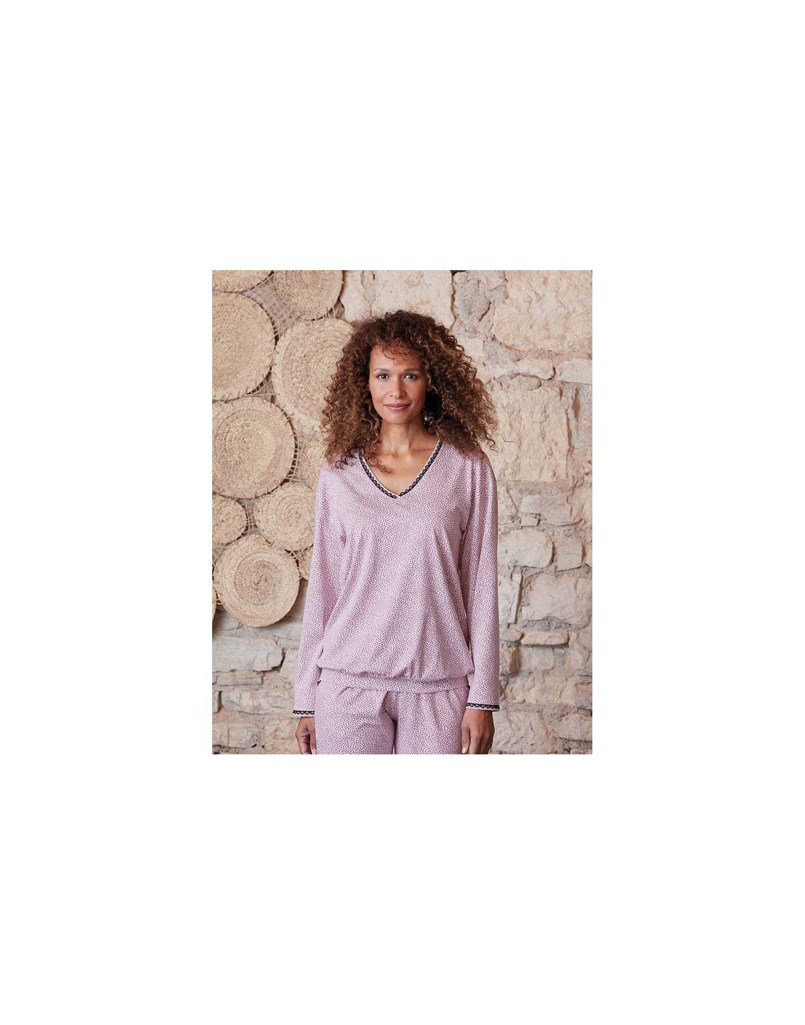 Jersey fabric pyjamas FOREVER 602 pink