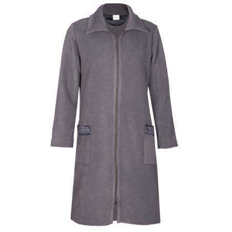 Zipped dressing gown in ESSENTIEL H54A Anthracite chiné