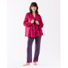 Fur draped loungewear jacket ESSENTIEL H73A peony