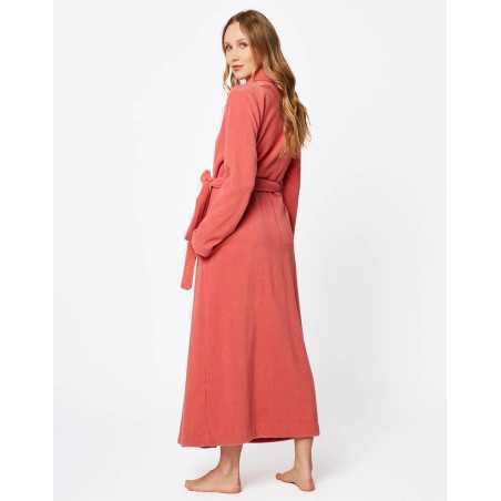 Brick red ESSENTIEL H62A bathrobe  | Lingerie le Chat