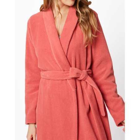 Brick red ESSENTIEL H62A bathrobe  | Lingerie le Chat