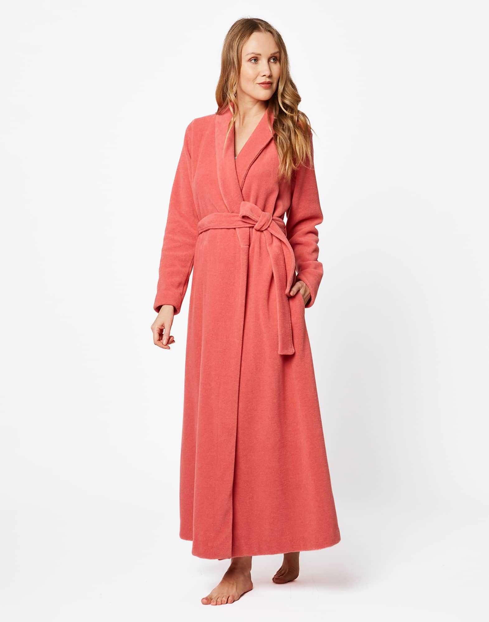 Brick red ESSENTIEL H62A bathrobe  | Lingerie le Chat