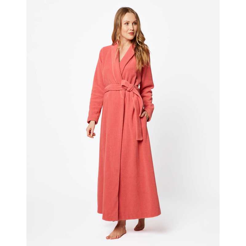 Brick red ESSENTIEL H62A bathrobe  | Lingerie le Chat