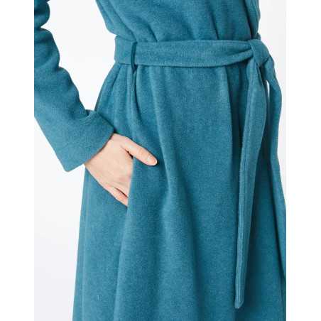 Peacock blue ESSENTIEL H62A bathrobe| Lingerie le Chat