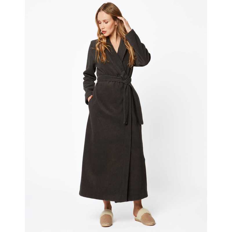 Anthracite ESSENTIEL H62A bathrobe| Lingerie le Chat